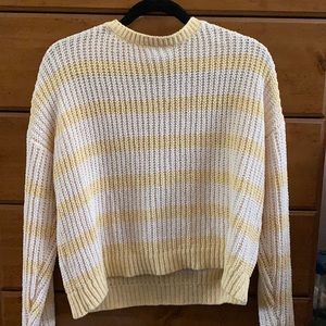 Cream/Yellow striped Sweater